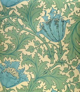 「アネモネ」デザイン（テキスタイル） 作： William Morris